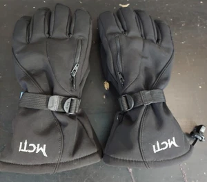 MCTi Men's Ski Gloves MC1605 SIZE MENS LARGE L Black 74 - Picture 1 of 4