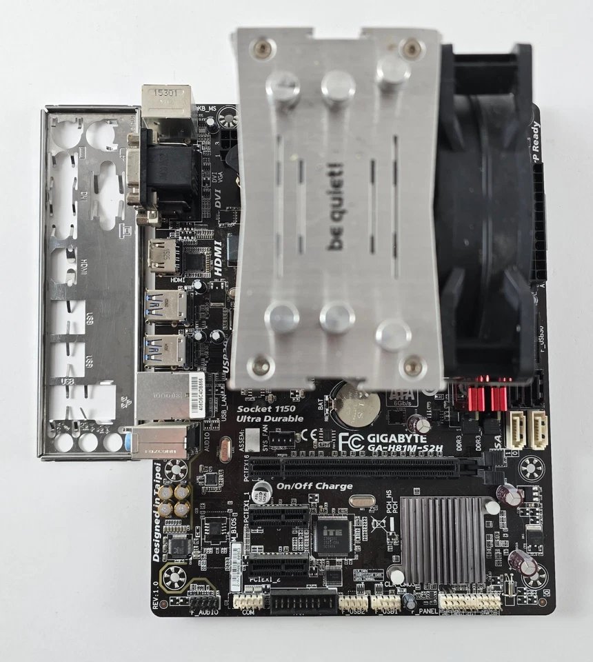 Intel Core i5 4670K + Gigabyte GA-H81M-S2H + 8GB DDR3 + be quiet! CPU Kühler - Bild 1 von 4