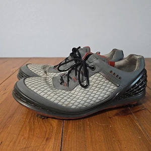Ecco Mens Golf Shoes 44 Us 10/10.5 Gray With Spikes *read* - Picture 1 of 15