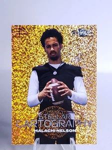 Malachi Nelson 2024 Stellar Cartography Uni Champions Orange FX Parallel /25 RC  - Picture 1 of 3