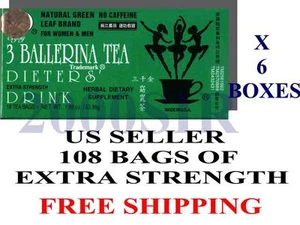 6 box 106 bag Ballerina Diet Slim Detox weight Loss Tea - Picture 1 of 1