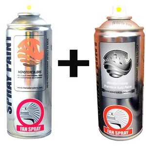Spray Paint + Grey Primer 400ml, All Colours, Matte, Satin & Gloss, DIY, Car, - Picture 1 of 72