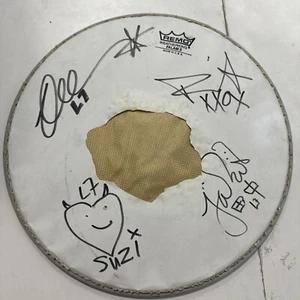Rullante firmato L7 AUTOGRAFATO raro spettacolo usato tour memorabilia punk - Foto 1 di 10
