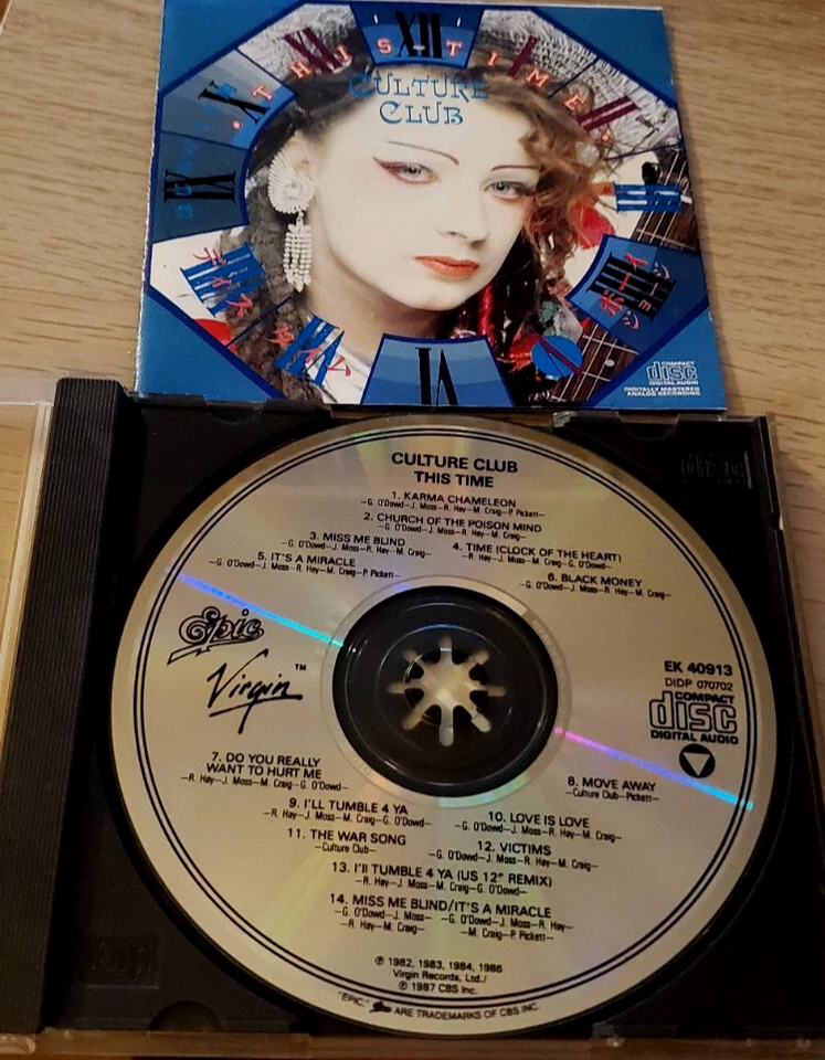 Culture Club This Time CD Album Virgin Epic Karma Chameleon - Image 1 of 1