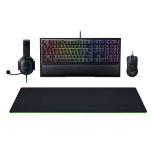 Razer All-Star Gaming Bundle ORNATA Keyboa + VIPER + BLACKSHARK X + GIGANTUS XXL - Picture 1 of 12