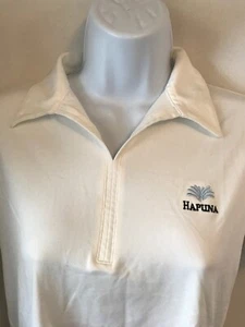 NIKE GOLF Women's Dri Fit White Collared Golf Shirt Size M Hapuna Golf Course - Picture 1 of 4