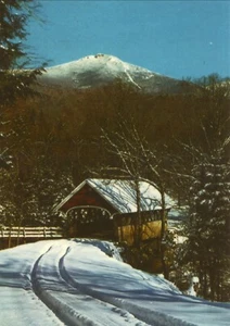 The Flume Covered Bridge--Franconia Notch, New Hampshire--Glossy 5x7 Color Photo - Imagen 1 de 1