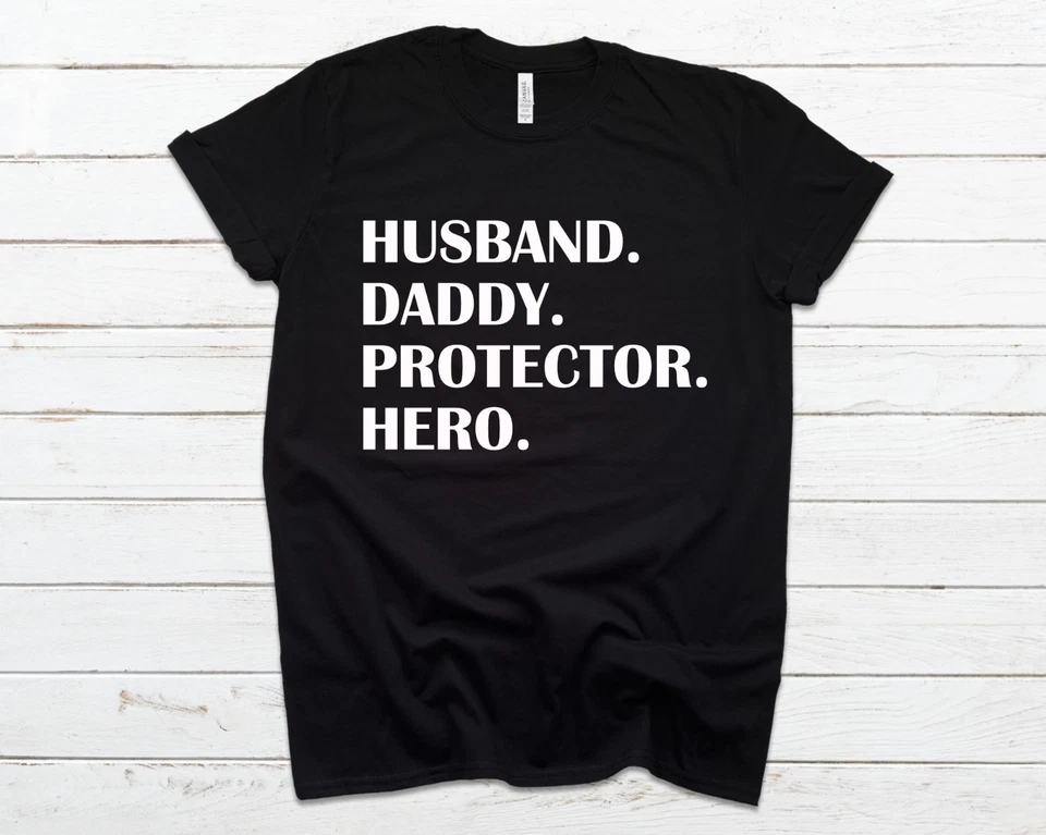 Camiseta Día del Padre Calidad Superior - Marido Papá Protector Héroe - Unisex Foto 1 de 1