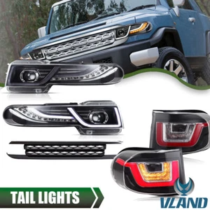 VLAND LED Headlights +Tail Lights + Grille A Set For 2007-2015 Toyota FJ Cruiser - Picture 1 of 11