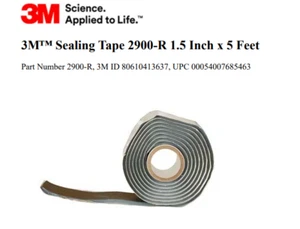 3M Scotch-Seal 2900R Mastic Tape Sealing Collar Tape 38mm x 1.5m x 3.2 mm - Picture 1 of 2
