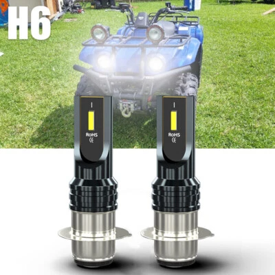 Faro LED 6000K bombillas blancas para Yamaha Big Bear 400 2000-2012 YFM400 YFM400F Foto 1 de 4
