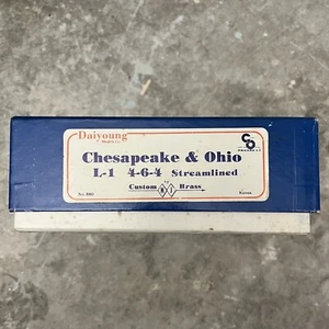 NJ Brass HO Chesapeake & Ohio L-1 4-6-4 Streamlined Locomotive & Tender - Picture 1 of 11