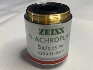 ZEISS N-ACHROPLAN 5X/0,15 Ph1 420931-9911 Microscope Objective - Picture 1 of 7