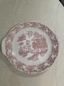 Vintage Hamilton Ross Ming Red Plate  Under Glaze D52 Decorative Art Dinnerware - Picture 1 of 2