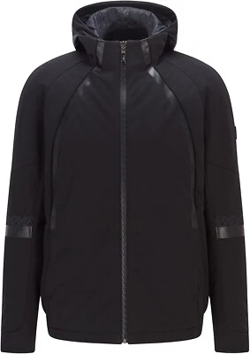 New HUGO BOSS black AJ BXNG Athlesire sports gym track jacket coat Large £420 - Image 1 of 4