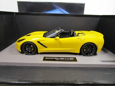 BBR MODELS 1/18 RARE VELOCITY YELLOW C7 CHEVY CORVETTE USED *READ* 150 MADE - Image 1 of 4