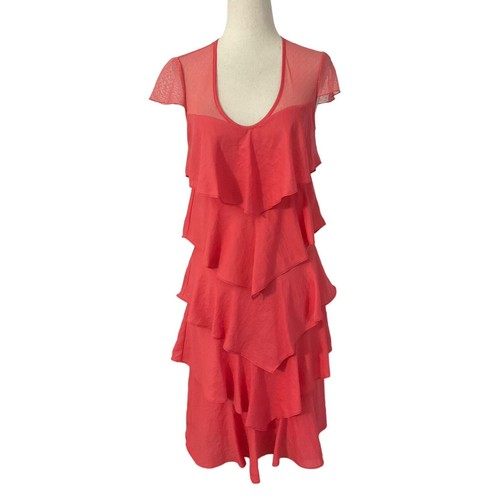 BCBG Maxazria Coral Celine abito manica corta donna taglia XS 50 22