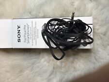Sony MDR-EX110AP Black In-Ear Headphones In Line Remote Mic Tangle Free Cord