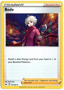 JCC Pokémon Espada y Escudo - Beda 157/202 - Entrenador Apoyador Poco Común Casi Nuevo/Muy Nuevo - Imagen 1 de 1