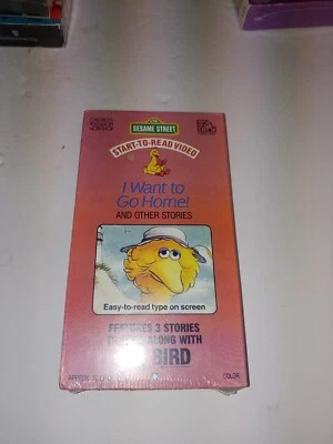 Sesame Street Start-To-Read Video - I Want to Go Home! 1987 VHS Big Bird reading - Image 1 of 4