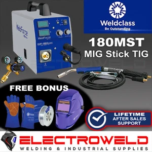 Soldador WELDCLASS Weldforce 180MST + Casco + Guantes + Alambre + Antorcha180A WF-06128 - Imagen 1 de 9
