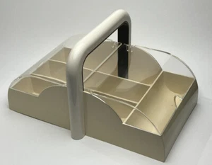Retro Vintage Guzzini Fork & Knife Utensil Tray Off White, Made in Italy, Rare - Picture 1 of 7