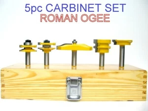 5 pz 3-1/2" Ogee pannello rialzato & set punte router R&S sct-888 - Foto 1 di 12