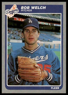 1985 Fleer #388 Bob Welch - Image 1 of 2