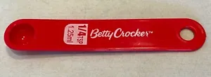 1/4 tsp Betty Crocker Measuring Spoon Replacement Red Plastic - Picture 1 of 2