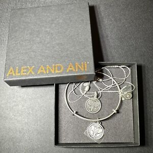 Alex And Ani Strength Isnt Always Physical Elephant Bangle Bracelet and Necklace
