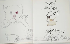 RALPH STEADMAN~ORIGINAL DRAWING OF "TEDDY" , FROM "TEDDY! WHERE ARE YOU?" - Picture 1 of 7