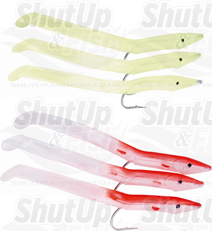 Fladen Portland Eels Sandeel Fishing Lures Various Colours Sizes - Image 1 of 1