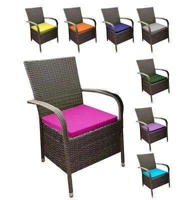 ROSELEY Geflecht Rattan Stuhl Sitzkissen Outdoor Esszimmer Stuhlauflagen Terrasse Garten Sitze