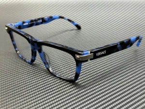 VERSACE VE3354 5460 Blue Havana Men's 55 mm Eyeglasses - Picture 1 of 5