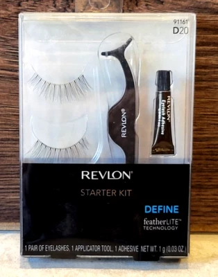 Revlon 91161 D20 ~ Define ~ starter kit 1 pair false eyelashes, tool, adhesive - Image 1 of 3
