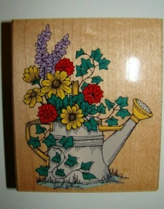 RAMO DE LATA DE AGUA Hero Arts H910 Sello de goma de madera Primavera Flores Planta - Imagen 1 de 6