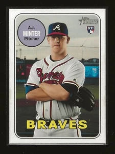 2018 Topps Heritage High Number A.J. Minter Atlanta Braves RC (#669) - Picture 1 of 2
