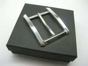 STERLING SILVER 925 BUCKLE AVAILABLE FOR 1" 1-1/8" 1-1/4" 1-3/8" 1-1/2" BELTS - Picture 1 of 9