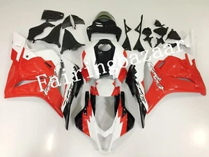Fit for 2009-12 CBR600RR Erion Racing Black Red White ABS Injection Fairing Kit - Foto 1 di 7