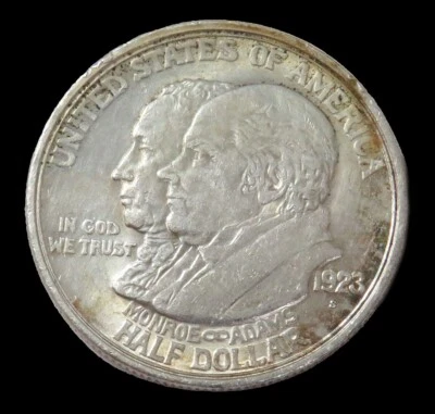 1923 S SILVER US MONROE DOCTRINE COMMEMORATIVE HALF DOLLAR - Image 1 of 2
