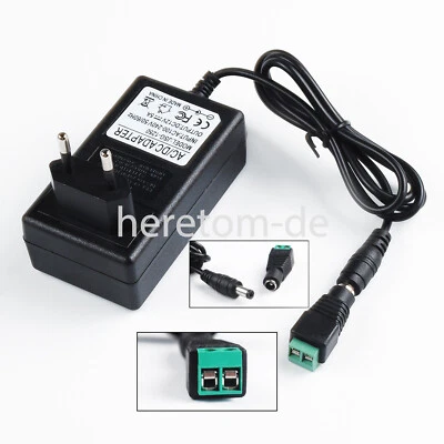 AC/DC 12V 5A 60W EU Stecker Netzteil Netzadapter Netzteil Treiber DE - Bild 1 von 4