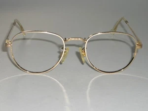 RANDOLPH USA 50[]19 140mm GOLDEN ROUND AVIATOR SUNGLASS/EYEGLASS FRAME ONLY - Picture 1 of 7