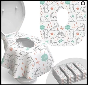 Toilet Seat Covers Disposable - 20 Pack - Waterproof, Ideal for Kids and Adults - Picture 1 of 7