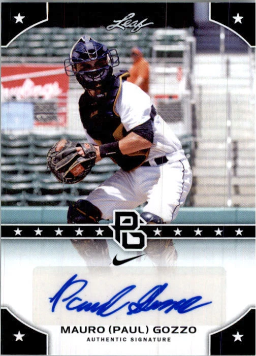 MAURO PAUL GOZZO 2015 Leaf *PERFECT GAME*  Baseball Certified AUTOGRAPH RC - Image 1 of 1