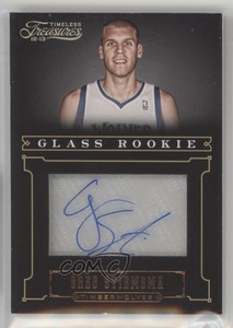 2012-13 Panini Timeless Treasures Glass /499 Greg Stiemsma #178 Rookie Auto RC