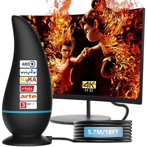 Tragbare Rewave TV Antenne - Unterstützt 4K HD für kostenlosen Empfang - Bild 1 von 2