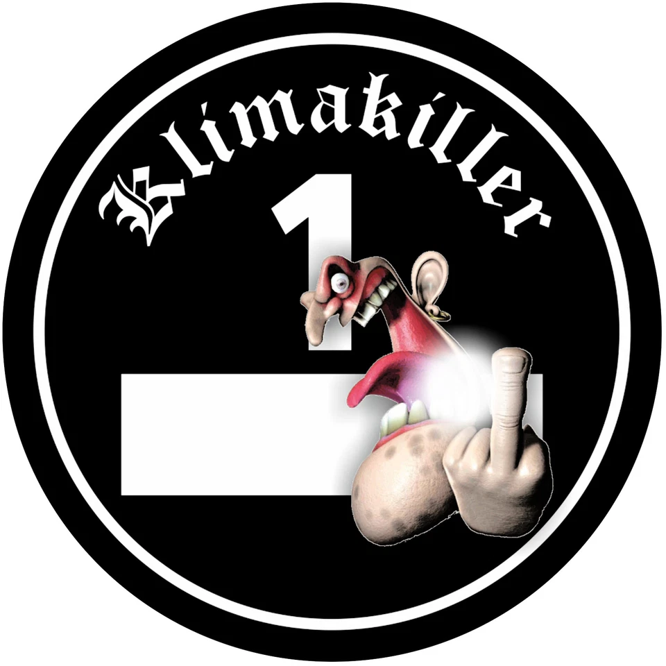 Aufkleber Sticker Klimakiller Plakette Auto Tuning Racing JDM Oldtimer OEM V8 - Bild 1 von 1