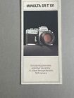 Minolta SR-T 101 Camera Brochure, 8 x 4 in Fold Out