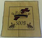 MASONIC SOCIAL ORDER OF THE BEAUCEANT OF THE K.T. FABRIC, 17 1/2 X 18 INCHES.