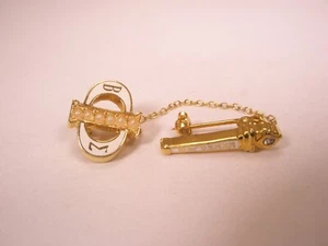 Beta Sigma Phi Exemplar Vintage Tack Lapel Pin sorority fraternity pledge p46 - Picture 1 of 6